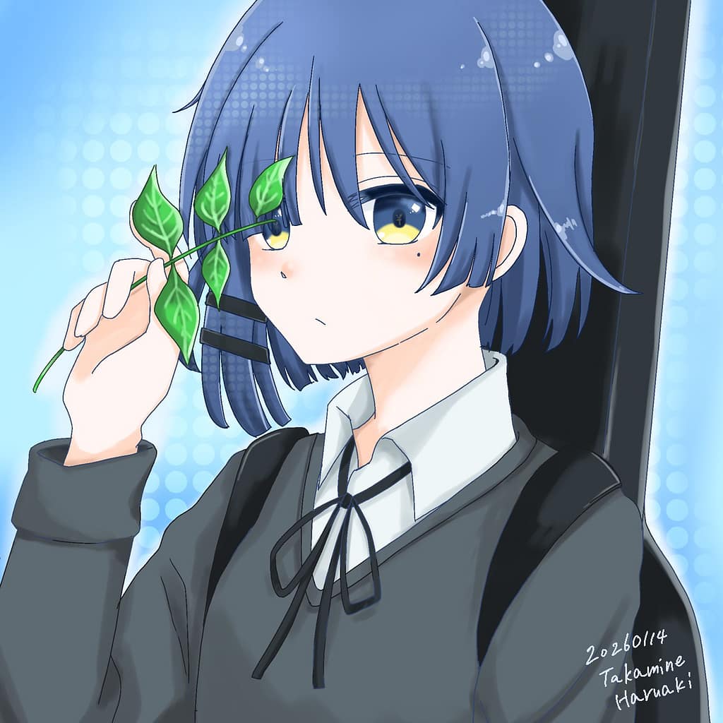 ぼっち・ざ・ろっく！より。
2026年、兄のリクエストされていたのを思い出して描いた山田リョウさんです。